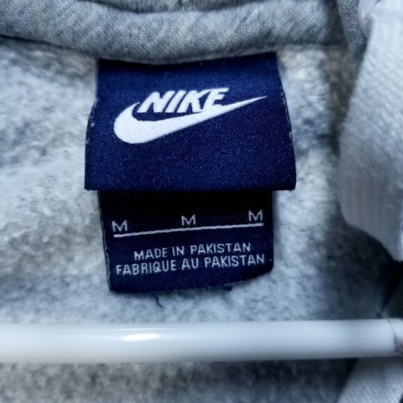 Nike Sweatshirt Hoodie Womens M Gray Fleece Full Zip long Sleeve 611719-063 - Picture 3 of 9